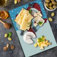 thumbnail image 5 of Christmas Cutting Board, Father Christmas Happy Illustration Winter Snow Season Elements, Decorative Tempered Glass Cutting and Serving Board, in 3 Sizes, by Ambesonne, 5 of 5