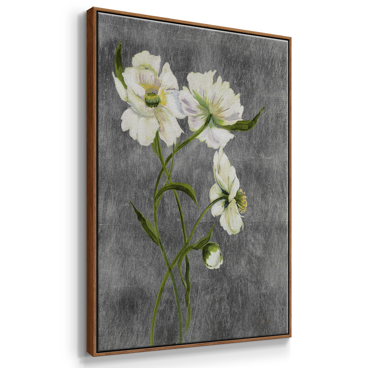 Walking on Sunshine I Framed Premium Gallery Wrapped Canvas - Ready to Hang - 25 x 37 - Walnut Floating Frame