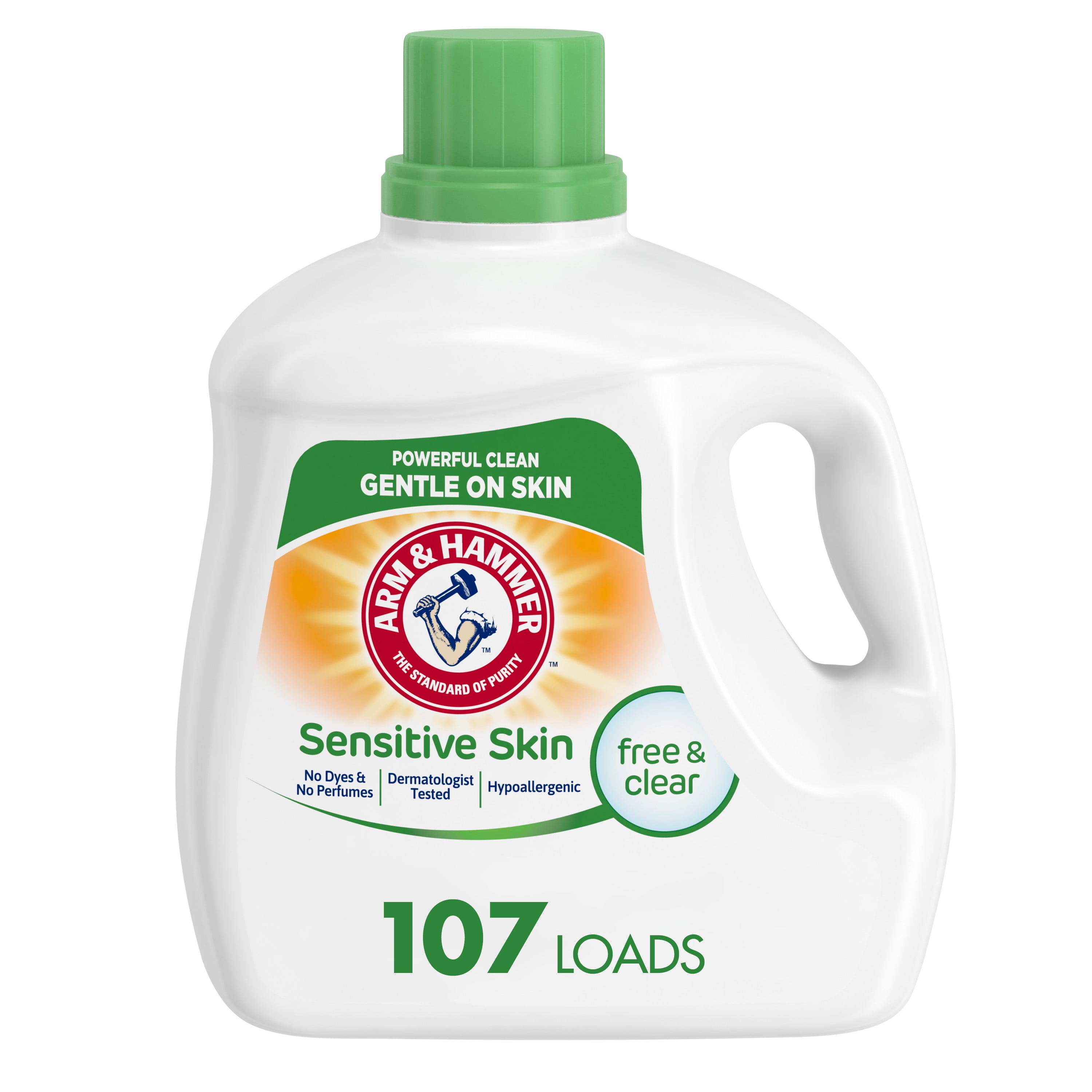 Arm & Hammer Sensitive Skin Free & Clear, 107 Loads Liquid Laundry