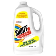 Shout Triple-Acting Laundry Stain Remover For Everyday Stains Liquid Refill, 60 Fl Oz