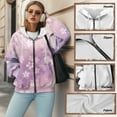 thumbnail image 6 of SCRAWLGOD Cherry Blossom Zip Up Hoodie Womens Oversized Graphic Sweatshirts for Women Loose Fit Long Sleeve Ladies Hoodie Sweaters Warm Women Outfits Fall Size XS, 6 of 7