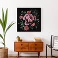 thumbnail image 4 of Creative Products Dark Moody Florals 24x24 Canvas Wall Art, 4 of 5