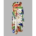 thumbnail image 6 of CHICME Skirts for Women Boho Tropical Floral Print Wrap Self Tie High Waist Brazilian Beach Vacation Long Skirt Beige-S, 6 of 9