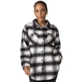 thumbnail image 2 of Free Country Women's Hayley Plaid Shacket Black Plaid S, 2 of 6