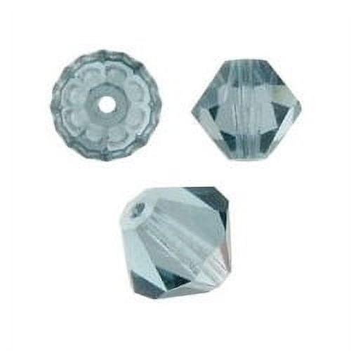 Swarovski Bicone Crystal Beads Item #5328 Indian Sapphire Color 8mm Size - 36 Pieces