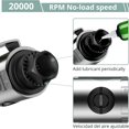 thumbnail image 3 of Amoladora Angular Neumática de 90 Grados, Herramienta Pulidora Comprimida de 20 000 RPM para Trabajo Pesado, Rectificado de Contornos y Pulido B, 3 of 7