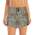 thumbnail image 2 of Sigee Dachshund Dog Bird for Women's Athletic Shorts High Waisted Running Shorts Pocket Sporty Short Gym Elastic Workout ShortsXX-Large, 2 of 9
