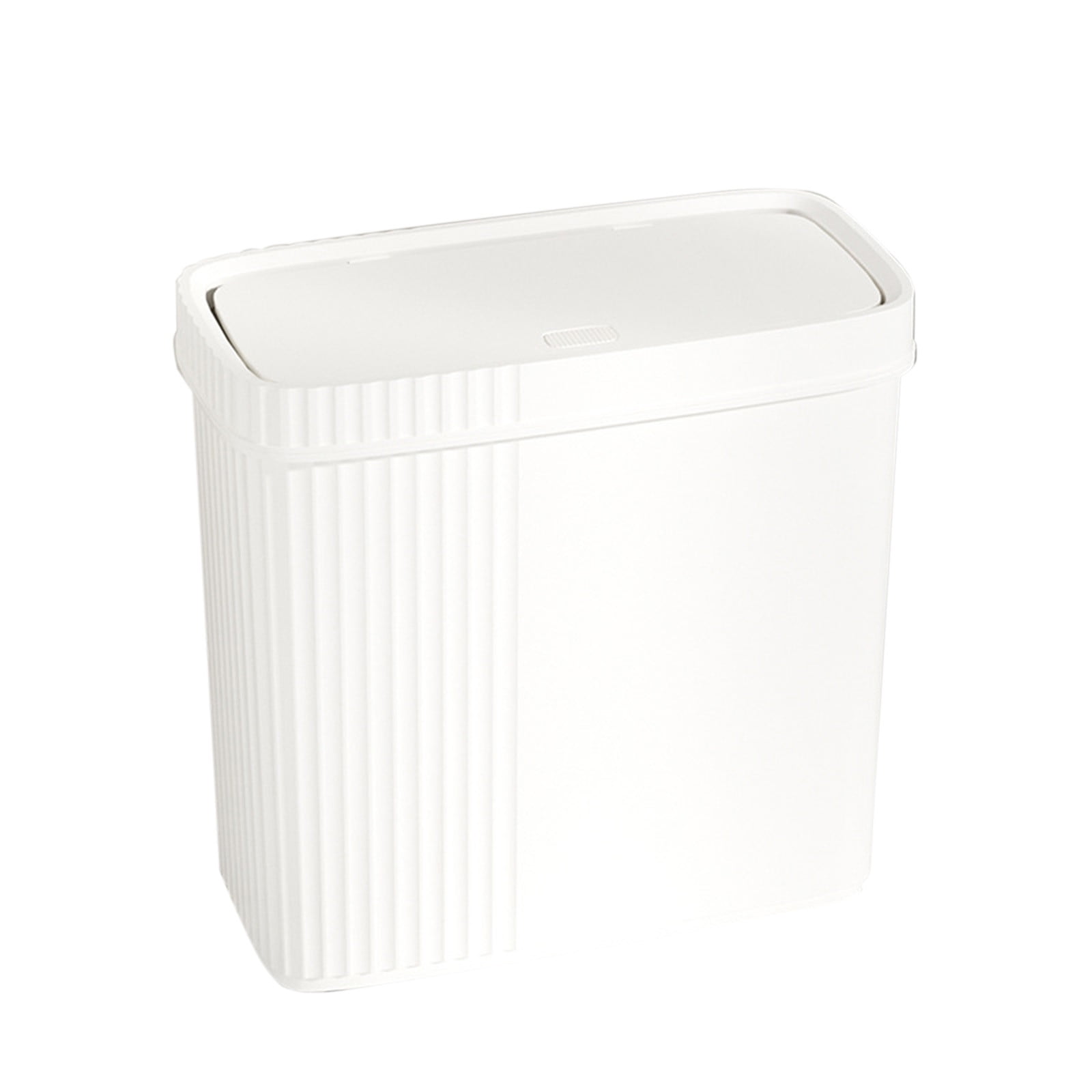 Bathroom Trash Can with Pop-Up Lid, Odor-Locking Garbage Bin – Press Button Open, Leak-Proof, Compact for Toilet Office Bedroom Living Room Small Spaces
