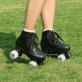 thumbnail image 7 of Wiwiy Roller Skates for Women and Men, Derby Roller Skates for Outdoor Indoor, Adjustable Four Shiny Wheel Roller Skates, 7 of 7