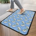 thumbnail image 4 of Blue Cartoon Unicorn Cloud Pattern Door Rugs,Washable Non Slip Door Mats Indoor,Decorative Door Mats,Entry Mat Indoor for Entrance,Bedroom,Kitchen,Bathroom,30"x17", 4 of 6