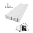 thumbnail image 3 of Ribbed Metal Roofing Panels 16 Pcs, 64.17'' x 19.68'' Galvanized Steel Sheets, 27 Ga. Corrugated Tin Roof Panels Roofing Sheets, Heavy Duty Replacement Cover for Carport, Gazebo, Creamy, 3 of 8