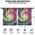thumbnail image 2 of Blackout Kids Curtains,Colorful Tie Dye Spiral Galaxy Pattern Childrens Insulated Curtains Set Of 2,Bedroom Essentials,Toddler Room Decor 52"x63", 2 of 5