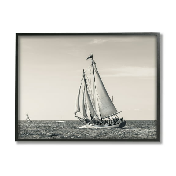 Stupell Indtries Ship At Full Sail Crowded Boat Nautical Photography,20 x 16,Design by Danita Delimont