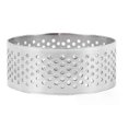 thumbnail image 4 of Paquete de 10 aros para tartas de acero inoxidable de 5 cm, resistentes al calor, perforados, para pasteles, mousse y rosquillas., 4 of 5