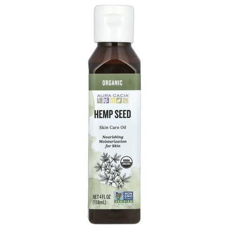 Aura Cacia Organic Hemp Seed Oil 4.0 fl oz Oil