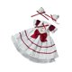 thumbnail image 5 of Disfraz de princesa para muñeca a escala 1/6 para niñas pequeñas, ideal para cosplay de 11,81'' rojo, 5 of 9
