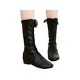 thumbnail image 1 of Woobling Boys Lightweight Dance Shoes Lace Up Jazz Boots Yoga Split Sole Black 12C, 1 of 9