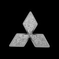 thumbnail image 1 of Badge Decal Car Sticker for Mitsubishi, Alloy Diamond Steering Wheel Logo Decoration, 1 of 3