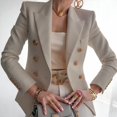 thumbnail image 1 of Primavera Verano nueva mujer elegante abrigo de un solo pecho traje chaqueta Casual abrigo Oficina chándal trajes Blazer pantalones SetXXXL Gao Jinjia LED, 1 of 2