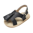 thumbnail image 4 of LNMQLPDBS Baby Girls Open Toe with Tassels Shoes Outdoor Casual Summer First Walkers Shoes Toddler Flat Sandals for 3-24 Months Soft Sole Leather Lightweight Breathable Beach Shoes, 4 of 6