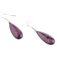 thumbnail image 3 of Pendientes de Gota de Gancho de Oreja Púrpura Perla Grande Vintage para Mujer Yuyangstore Pendientes de la perla de Shell, 3 of 6
