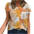 thumbnail image 2 of DEELLEEO Womens Summer Print Blouse Tees Short Sleeve T-Shirts Tops, 2 of 6