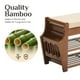 thumbnail image 2 of Banco para zapatos Oakvivo, entrada de bambú de 2 niveles con espacio de almacenamiento, 150 kg, 2 of 9