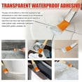 thumbnail image 6 of JLFNYA Transparent Waterproof Glue, Bathroom Caulk, Waterproof Caulk, Transparent Sealant, Super Strong Invisible Avoid-Leakage Agent, Suitable for Indoor, Outdoor, Bath, Shower, Sink, Window, Wall, 6 of 8