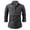 Gray, variant on Chbgutlmr Fall Shirts for Men Slim Fitting Long Sleeve Button up Shirts Work Lapel V Neck Tops Pockets