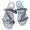 Silver, variant on asdoklhq Clearance Women Shoes Under $10,Large Size Rhinestone Z Shape Summer Flat Casual Open Toe Roman Women Slippers