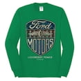 thumbnail image 2 of Wild Bobby, 1983 Vintage Distressed Ford Motors Legendary Power Cars and Trucks Mens Long Sleeve Shirt, Kelly, Small, 2 of 3