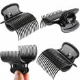 thumbnail image 7 of Topboutique 12 Pcs Hot Roller Clips Curler Claw Clips Plastic Hair Curler Claw Clips Heat Resistance Replacement Roller Clips for Women Girls Hair Section Styling,Black, 7 of 7