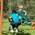 thumbnail image 5 of Gorilla Playsets Dual Ride Glider with Green Coated Chains - Green, 5 of 7