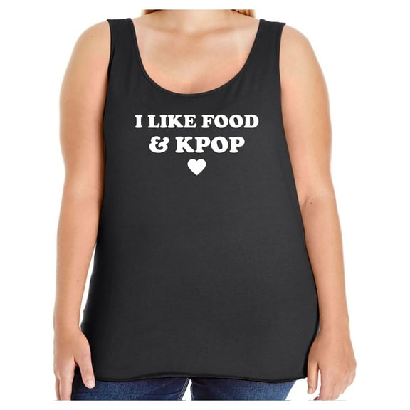 I Like Food & Kpop Womens Tank Top