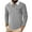 Gray, variant on Men's Patchwork Long Sleeve Button-Up Flap Collar Shirt