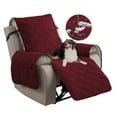thumbnail image 3 of Lavish Cover 100% Waterproof Recliner Chair Cover, 1 Piece Non-Slip Recliner Chair Slipcovers, Washable Furniture Protector with Pockets & Elastic Straps for Kids Pets, 23 inch, Wine Red, 3 of 9