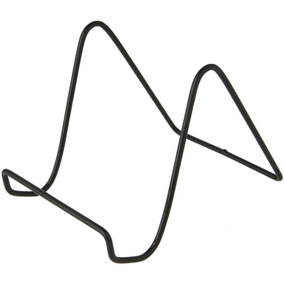 Bard's Vinyl Covered Black Wire Easel Stand, 6" H x 5.5" W x 8" D, Pack of 3