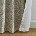 thumbnail image 3 of Elrene Giovanni Medallion Blackout Window Curtain Panel 52x95 - Natural, 3 of 5