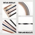 thumbnail image 5 of 4 Pack Skinny Women Leather Belt for Dresses Thin Waist Belt for Jeans Pants with Gold Buckle, 5 of 8