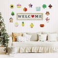 thumbnail image 5 of Clearance sales today deals,Cute Interchangeable Seasonal Welcome Sign Front Door Decoration Rustic Round Wood Wall Hanging Outdoor Spring Summer Fall Winter All Seasons Holidays, 5 of 7