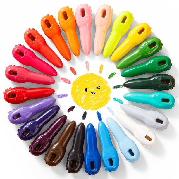 36 Ceras De Colores Con Forma De Cacahuete – Ergonómicas, No Tóxicas Y Lavables – Ideales Para Niños Desde 1 Año – Crayones Resistentes