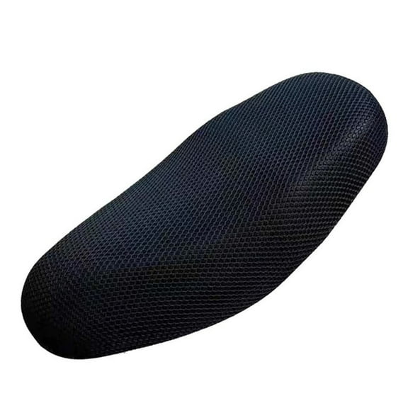 Huanke-Breathable 3D Motorcycle For Seat Cover Black Net Design Easy to Clean