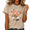 2-Brown, variant on Cozymy Women's Boho Floral Graphic T Shirt Vintage Wildflower Print Crewneck Tees Casual Summer Short Sleeve Tops