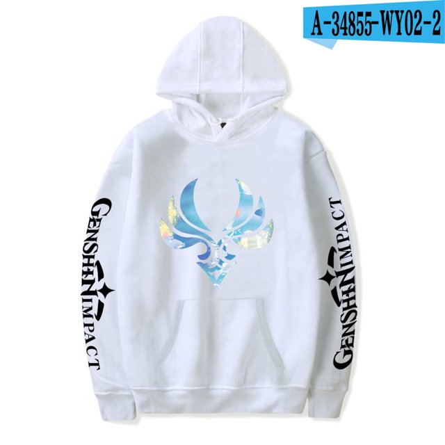 Anime Gaming Genshin Impact 2D sudaderas con capucha disfraz de Cosplay 2020 hombres y mujeres ropa sudaderas moda abrigo fiesta de Halloween Prop214XL Deng Xun unisex
