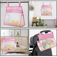 thumbnail image 6 of DODAMOUR 2 Pack Mesh Bath Toys Organizer, Bathroom Toy Storage with 4 Hooks, Bottom Zipper Toy Holder for Bathtub (Pink), 6 of 6