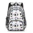 thumbnail image 2 of Police and Star White Pattern Cute School Backpack Bag with Padded Back and Adjustable Shoulder Straps 16.9 X 12.6 X 5.9 Inches, 2 of 5