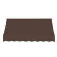 thumbnail image 3 of Awntech 5.38 Ft Nantucket Curved Slope Fixed Awning Canopy (64.5in x 44in x 36in), Brown, 3 of 3