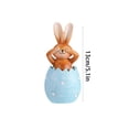 thumbnail image 3 of Easter Bunny And Egg Figurine Desktop For Tabletop Display, 3 of 5