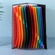 thumbnail image 4 of 12-Pocket Rainbow Classification Accordion File, Organizador de documentos de oficina, Folder, Negro, 4 of 6