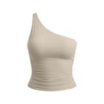 thumbnail image 7 of Axiiglly Tube Tops for Women One Shoulder Backless Cropped Tops Fashion Y2K Sleeveless Slim Fit Bandeau Tops for Summer Going Out, S-2XL, 7 of 7